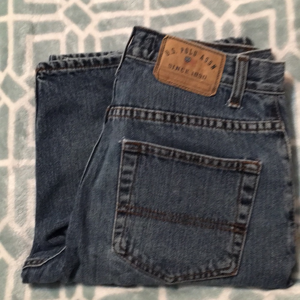 Vintage Polo denim shorts zip fly five pocket